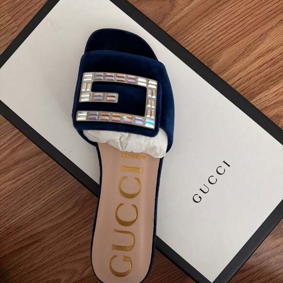 Gucci Slides Size 36. 5 EU - Crystal GG Detail - Picture 3 of 4